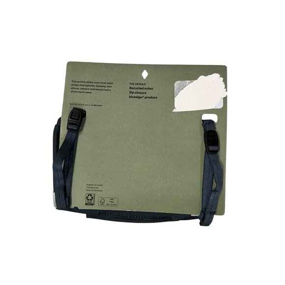 REI Co-op Packmod Hipbelt Pocket Stone Blue Recycled Nylon Hiking NEW - Picture 6 of 9